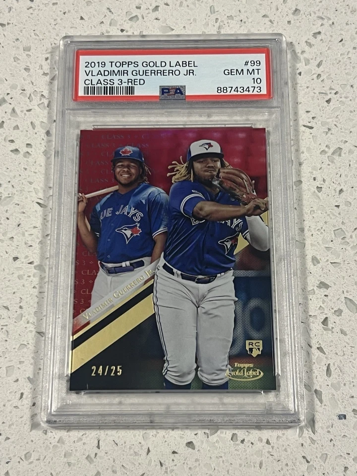 2019 Gold Label Vladimir Guerrero Jr. RC Class 3 Red Parallel /25 - PSA 10 - Image 1 of 1
