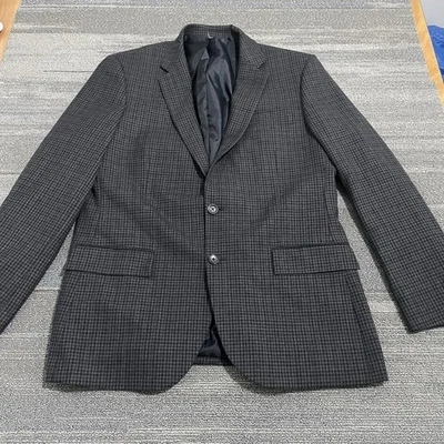 Blazer J Crew Para Hombres 42R Azul Thompson Mezcla de Lana Abrigo Deportivo Chaqueta Dos Botones Foto 1 de 4