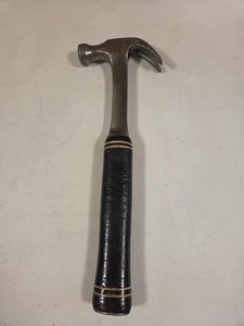 Vintage 16 Oz Estwing Curve Claw Hammer Stacked Leather Handle Made in the USA - Picture 1 of 8