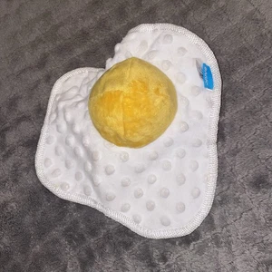 Bark Box Puppy Side Up Crinkle Sunny Egg Crack Reveal Spiky Ball Dog Toy 2in1 - Picture 1 of 6