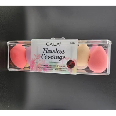 CALA Flawless Coverage Powder Puff Blending Sponge Set Makeup Applicator - Изображение 1 из 4
