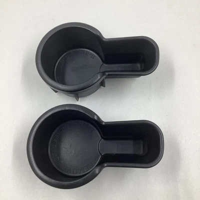 2000-2004 Nissan Xterra Center Console Cup Drink Holder Insert Pair Set of 2 OEM - Image 1 of 4