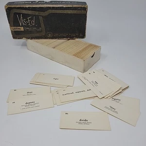 Vintage VIS-ED Latein Wortschatz 1000 Karten Set Fremdsprache DIY Anleitung  - Bild 1 von 14