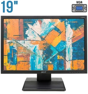 Acer V193W 19" 1440x900 Monitor PC schermo LCD Display usato VGA 16:9 - Picture 1 of 2