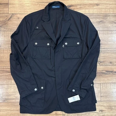 Новый с Ярлыками $295 90-х Polo Ralph Lauren мужской L черный общего назначения военного поля грузовая куртка - Изображение 1 из 4