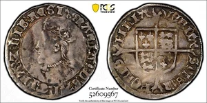 GREAT BRITAIN ENGLAND Mary (1553-1554) Silver Groat Hammered PCGS VF25 S-2492(7) - Bild 1 von 6