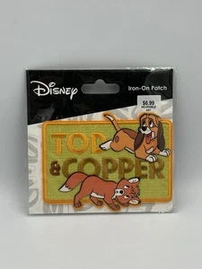 Disney Copper And Tod Fox And The Hound Iron On Patch Embroidered - Picture 1 of 3