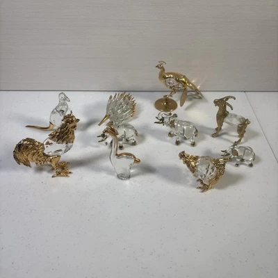 Lote 10 esculturas decorativas de animales de cristal Foto 1 de 4