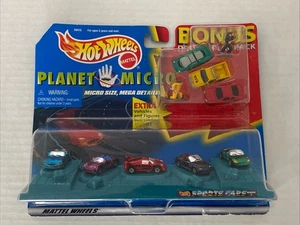 Hot Wheels Planet Micro Sport Cars Series 3 1998 paquete de juego doble extra Ferrari - Imagen 1 de 14