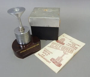 Rare Vintage Postal Scale Queen Paperweight Gotham Construction Kemper MIB - Picture 1 of 5