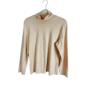 Camisa básica j. Jill Essential cuello alto manga larga jaspeada melocotón XL para mujer - Imagen 1 de 7