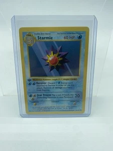 Pokemon Card - Starmie 1st Edition Base Set (Shadowless) 64/102 - Picture 1 of 2