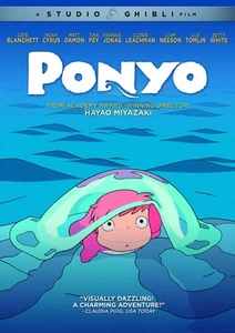 Ponyo (DVD) Noah Cyrus Frankie Jonas Tina Fey Matt Damon (US IMPORT) - Picture 1 of 4