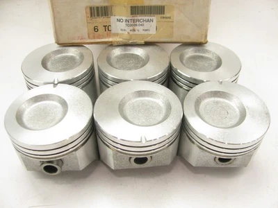 (6) Pistón motor Perfect Circle TC2039 .040" 1977-1982 Ford 4.9L 300-L6 Foto 1 de 3