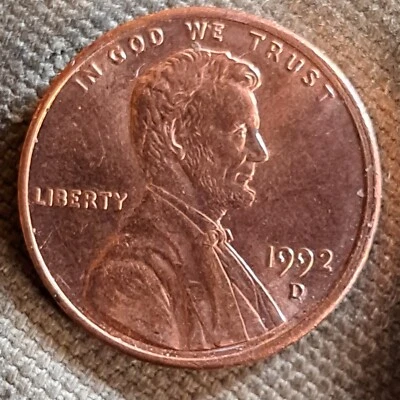 1992 D Penny  - Image 1 of 2