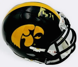 JAY HIGGINS SIGNED IOWA HAWKEYES FOOTBALL MINI HELMET AUTOGRAPH BECKETT BAS J134 - Picture 1 of 2