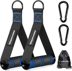 Gym Exercise Handles, Replacement Handle Attachments for Cable Machine Pulleys, - Picture 1 of 12