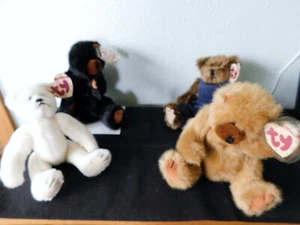 (4) 1993 Ty Beanie Baby Attic Treasures IVAN CODY CHRISTOPHER NICHOLAS NWTs - Picture 1 of 11