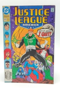 Justice League America #63 Comic Book DC 1992 - Picture 1 of 11