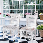 8 Pieces Plastic Dining Chair Covers Protectors, Clear Chair Seat Cove...