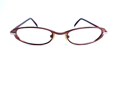 Valentino Red Oval Metal Frame Eyeglasses Italy 46 16 130 - Image 1 of 4