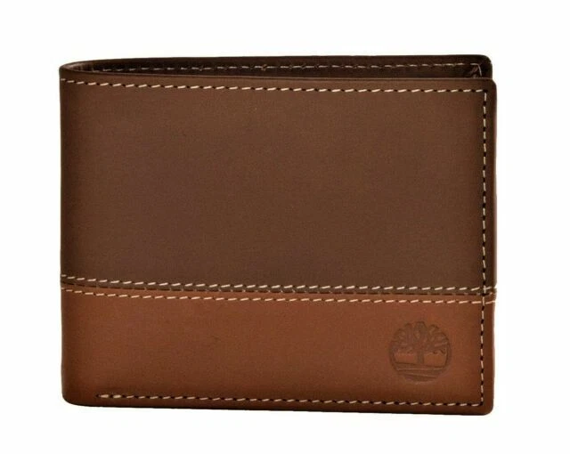 Timberland Hunter Colorblocked Leather Passcase - Brown