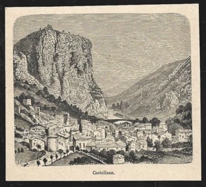 1898 -- DOCUMENT DE 1898 . CASTELLANE . 4A415 - Bild 1 von 1