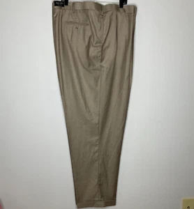 Giorgio De Paoli Super 120s Sand Beige Sand Pleated Dress Pants Mens Size 58x32 - Picture 1 of 7