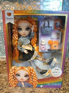 Rainbow High Sparkle and Shine Clementine 11" Puppe flüssig funkelnde Beine orange - Bild 1 von 7