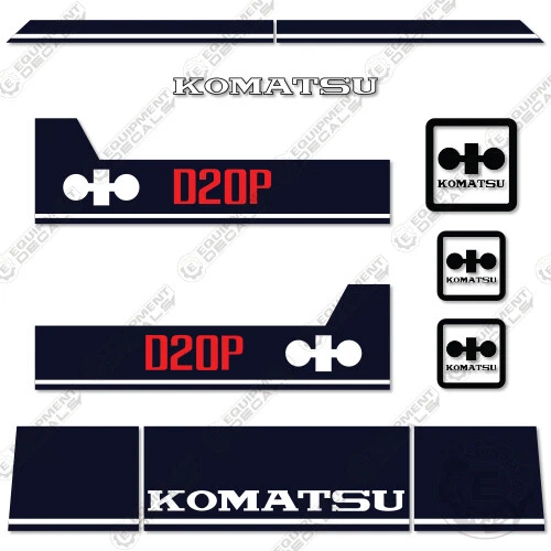Kit de calcomanías para Komatsu D20P-6 reemplazos de pegatinas dopadoras - ¡VINILO DE 7 AÑOS! Foto 1 de 1