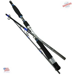 Silver-Rhino Saltwater Rod Carbon 30-50 LB Spinning Jigging Rod - Picture 1 of 10