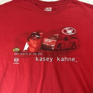 Rare, vintage NASCAR Kasey Kahne 2004 Rookie of the Year T-shirt, size LARGE - Picture 1 of 4