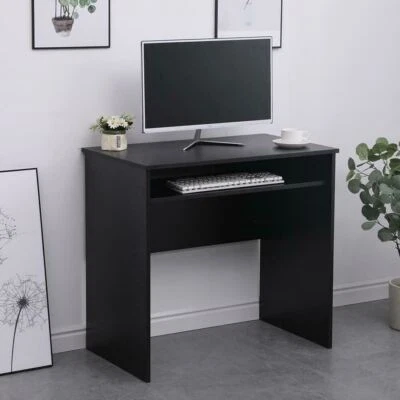 Computer Desk PC Laptop Table Home Office Study Workstation Gaming Newport Black - Image 1 of 4