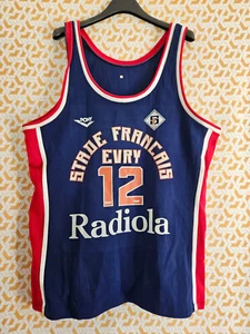 Maillot Basket Stade Français Evry Pony Radiola Vintage Jersey - 6 / XL - Foto 1 di 5