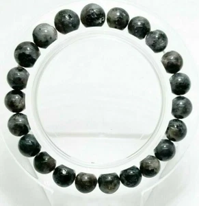 Pulsera elástica de cuentas de piedras preciosas redondas suaves labradorita energía curación PGB71 - Imagen 1 de 6