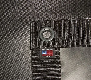 Tarp, Heavy Duty, Black, Waterproof, 18 Oz. Vinyl w/ Reinforced Edges - Picture 1 of 4