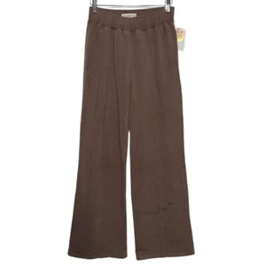 Abercrombie & Fitch Soft A&F Collection Brown Sweatpants Wide Leg Pants Size XS - Picture 1 of 9