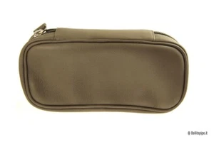 Borsa Castello in pelle per 2 pipe con porta tabacco estraibile - Tortora - Picture 1 of 5