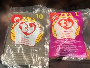 Ty Teenie Beanie Baby Collection Doby & Zip NIP New w/ Tags - Picture 1 of 2
