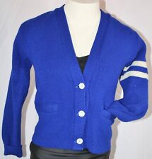 Vintage 60's Marv Holland Wool Curling or School Cardigan Made in Canada Size S