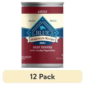 (12 pack) Blue Buffalo Homestyle Recipe Adult Wet Dog Food, Beef Dinner, 12.5-oz - Picture 1 of 10
