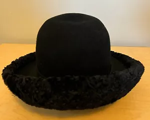 April Cornell for Cornell Trading Womens Black Brim Hat - Picture 1 of 6