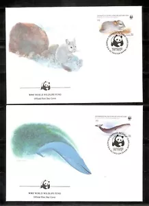 Chile SC # 679-682 Endangered Species FDC. World Wide Fund Covers - Picture 1 of 2