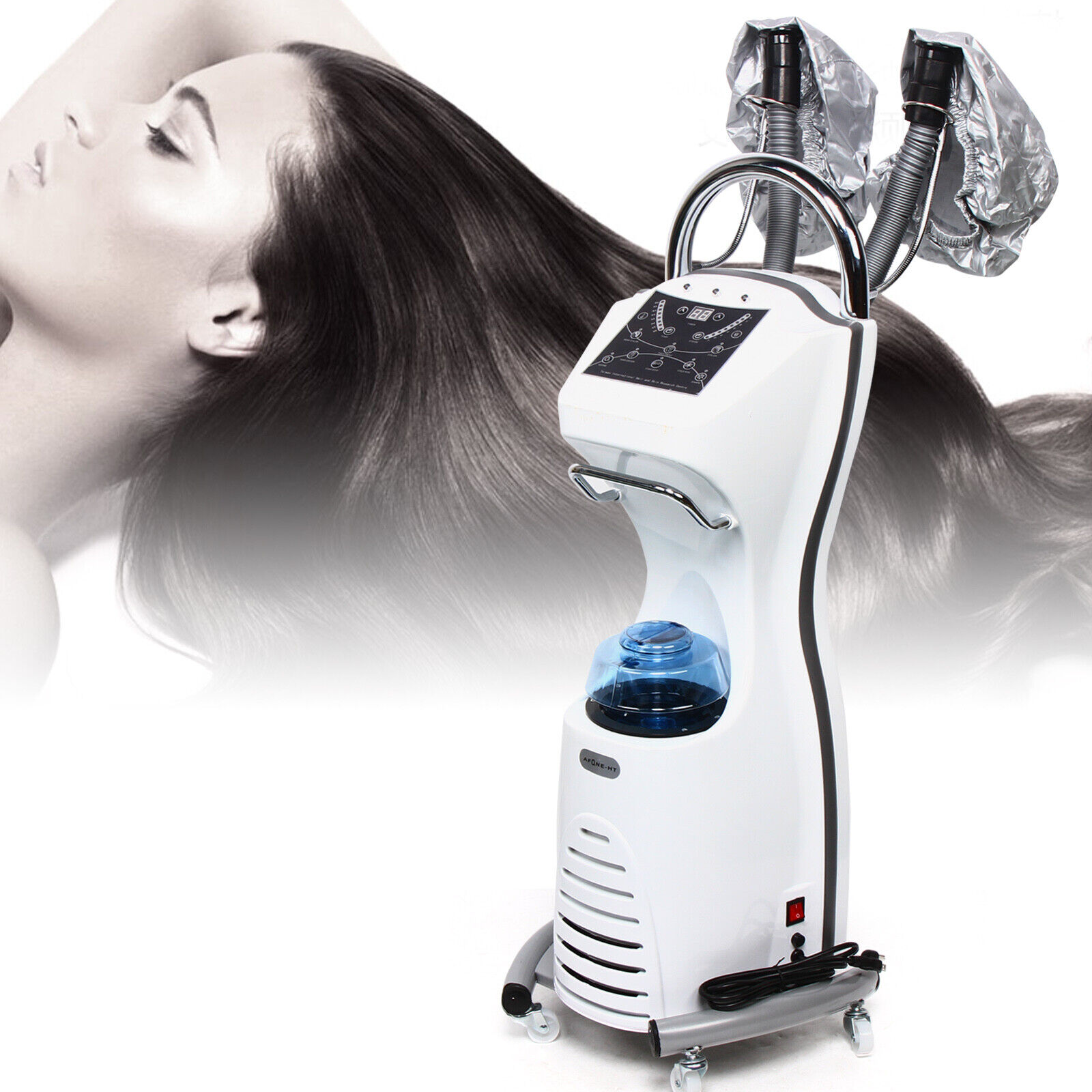 Stand Hair Steamer Hair Dryer Rolling Ozone Oil Treatment Machine Salon SPA  Use | eBay