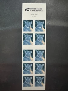 Scott #4142a Florida Panther Booklet Pane of 10 26¢ Stamps (2007) - Picture 1 of 2