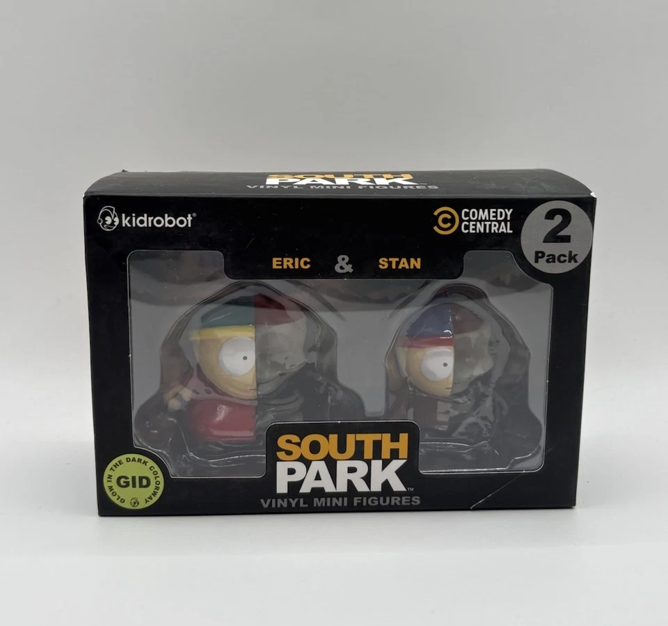 South Park Kyle & Kenny Vinyl Mini Figures Kidrobot Glow In The Dark Anatomy