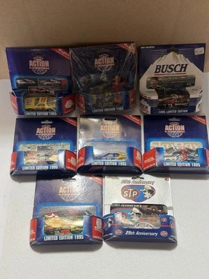 ACTION 1/64 DIECAST LOT OF 8 - DARRELL WALTRIP PEPSI, GORDON, MARTIN, & MORE - Image 1 of 4