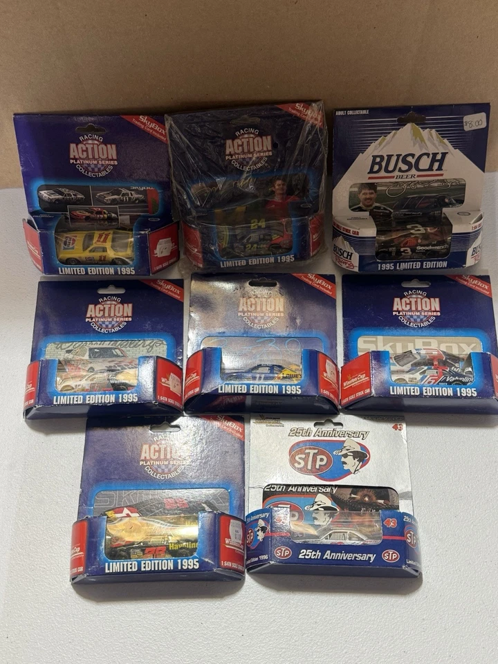 ACTION 1/64 DIECAST LOT OF 8 - DARRELL WALTRIP PEPSI, GORDON, MARTIN, & MORE - Image 1 of 4