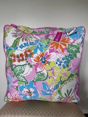 Lilly Pulitzer for Target Indoor Outdoor Floor Cushion Pink Floral Nosey Posey - Image 1 of 4