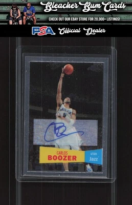 2007-08 Topps Chrome 64 Carlos Boozer 1957-58 Variations Autographs Auto #/99 - Image 1 of 2